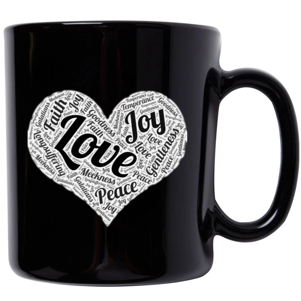 Fruit of the Spirit Mug (Black/White)